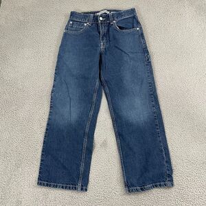 Levi's Workwear Jeans Boys 14 Dark Wash Y2K Carpenter Denim